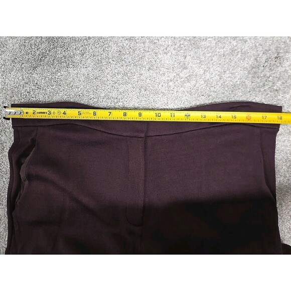 St. John Wool Viscose Blend Pants Burgundy Red Women’s Size 12 - Picture 9 of 12